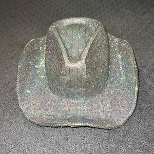 Rhinestoned cowboy hat sparkly!